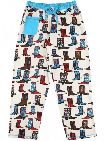 Sets Pajamas for Women- Cute Pajama Pants and Top Set- Separates - If the Boot Fits Pajama Pants - C618HM209D4 $34.07