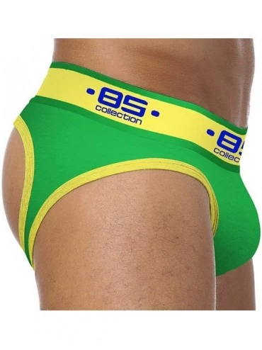 G-Strings & Thongs Men's Thong Underwear Men's Butt-Flaunting Thong Mens Underwear Showing Off Bubble - Green*2 - CE1933GTW6R...