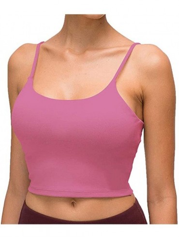 Camisoles & Tanks Camis for Women Padded Sports Bra Camisole Croptops Womans Strappy Yoga Bralette Tank Workout Clothes - Red...