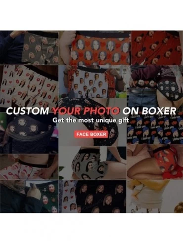 Boxer Briefs Custom Girlfriend Face Colorful Horse Men's Boxer Briefs Valentine's Day Boxers for Men Funny Underwear Shorts -...