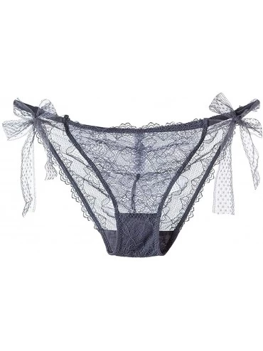 Baby Dolls & Chemises Sexy Lingerie Lace Brief Underpant Sleepwear Underwear M-XL - Gray - CD199U9ZT4S $26.90