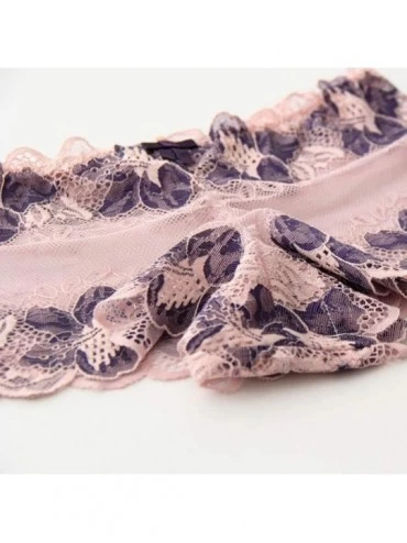 Bustiers & Corsets Sexy Lingerie Lace Brief Underpant Sleepwear Underwear M-4XL - Pink - CA199U0U57Q $13.86