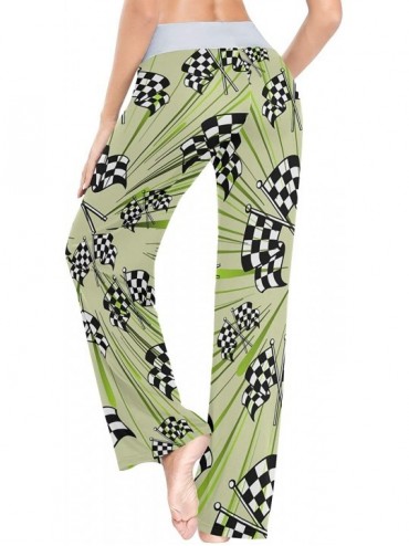 Bottoms Women's Loose Casual Comfy Pajama Pants Drawstring Palazzo Wide Leg Lounge Pants - Color19 - C3197EKU3KD $60.16