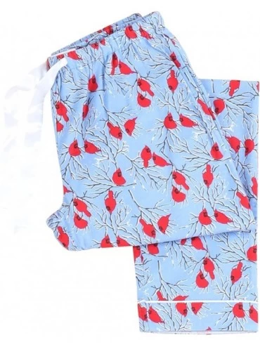 Bottoms Women's Cotton Flannel Pajama PJ Pants with Pockets - Cardinals - C717YST6M9S $22.05