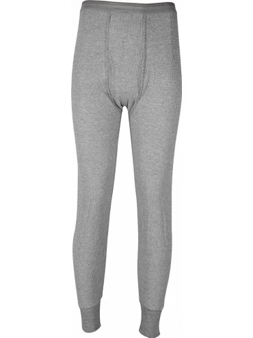 Thermal Underwear Big Men's Thermal Underwear Pants - Traditional Long Johns - Gray - CU1283FXR8R $34.16