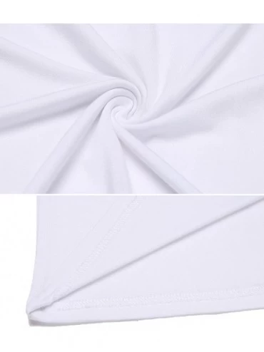 Nightgowns & Sleepshirts Women's Full Slip Under Adjustable Spaghetti Strap Cami Mini Dress - White - CK18LLCA0U9 $22.21