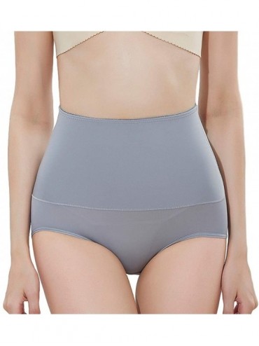 Shapewear Women Slimming Control Panties for Summer Seamless Silk Elastic Short Briefs - Grey - CX193HCHUN4 $19.80