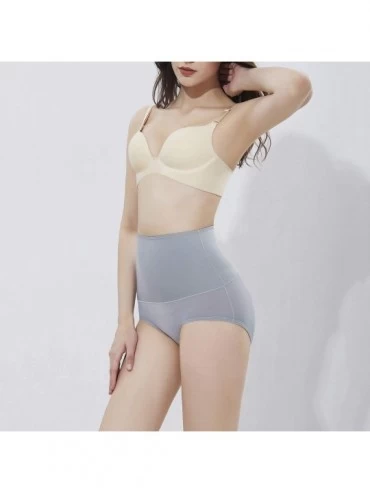 Shapewear Women Slimming Control Panties for Summer Seamless Silk Elastic Short Briefs - Grey - CX193HCHUN4 $7.61