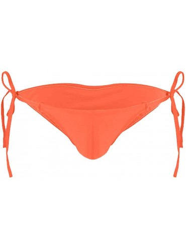 Panties Women Sexy Bandage G-Sring Thong Bikini Underwear Low Waist Briefs - Orange - C918TQG448O $20.66