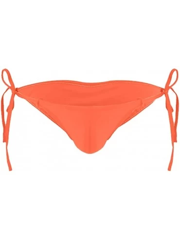 Panties Women Sexy Bandage G-Sring Thong Bikini Underwear Low Waist Briefs - Orange - C918TQG448O $18.44