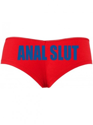 Panties Anal Slut Boyshort Underwear Sexy Flirty Panties Rude Panties - Royal Blue - CS18SEHESHS $29.47
