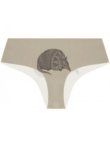 Panties Women Funny Briefs Afro-American Girl? Soft Invisible Seamless Underwear Panties - Armadillo - CW18ZW0HD3T $23.91