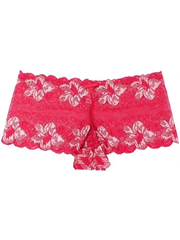 Baby Dolls & Chemises Fashion Sexy Lingerie-Fashion Brief Lace Underpant Sleepwear Underwear - Red - CM194AN3OT0 $13.64