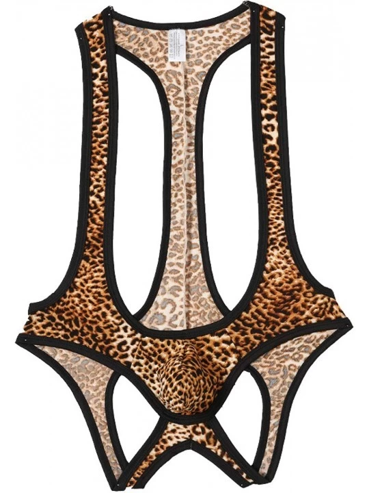 Shapewear Mankini Swimsuit Men's Borat Style Y Sling Stretch Underwear Suspender Bodysuit Strap Thongs - 1 - CN19DHS4NUX $13.35