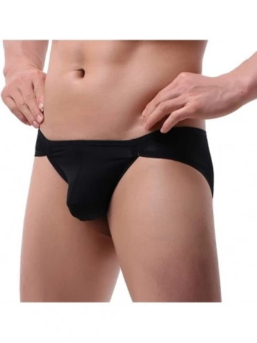 Bikinis Men's Micro Mesh Briefs Underwear Lightweight Sexy Bikinis Pack - 4 Pack Assorted 02 - C518TUIHHGX $19.08