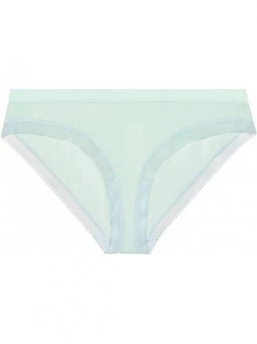 Panties Women's Reg Mid-Rise Stretch Microfiber Bikini - Bay Green - CD18UTGU3Y8 $35.66