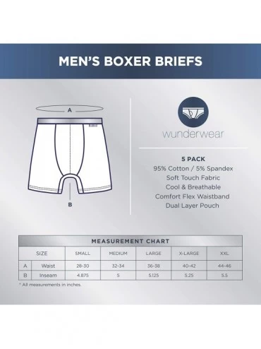 Boxer Briefs Men's 5 Pack Soft Cotton Stretch Boxer Briefs Pride Rainbow Color Underwear - Black - C0199L8A834 $18.93