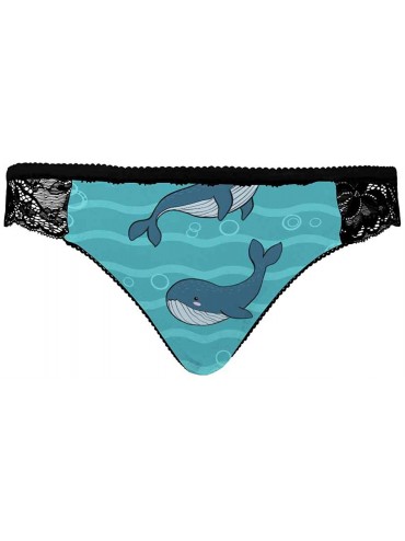 Thermal Underwear Womens Low Waist Basic Bikini Panties Whale and Boat - Multi 1 - CO19E7GQUNN $49.49