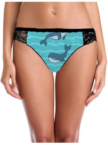 Thermal Underwear Womens Low Waist Basic Bikini Panties Whale and Boat - Multi 1 - CO19E7GQUNN $19.34
