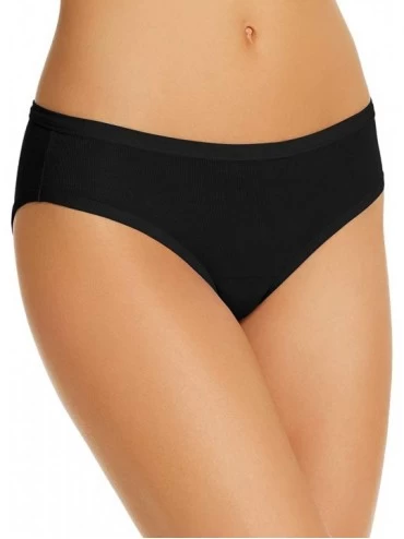 Panties Women's Comfort Underwear 6-Pack Cotton Stretch Hipster Panties Mid Rise Soft Bikini Briefs (Assorted) - 6-pack Black...