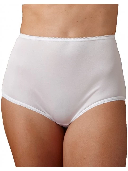 Panties Nylon Tricot Panty- 6-pk - White - C91878K395E $32.60