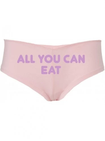 Panties All You Can Eat give The hint it Aint Gonna Lick Itself Pink - Lavender - CK18SRQU395 $27.96