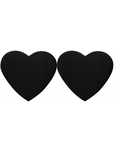 Accessories Womens Nipple Cover Reusable Sweetheart Shaped Self-Adhesive Nipple Pasties - Black - C0199945ENG $30.01
