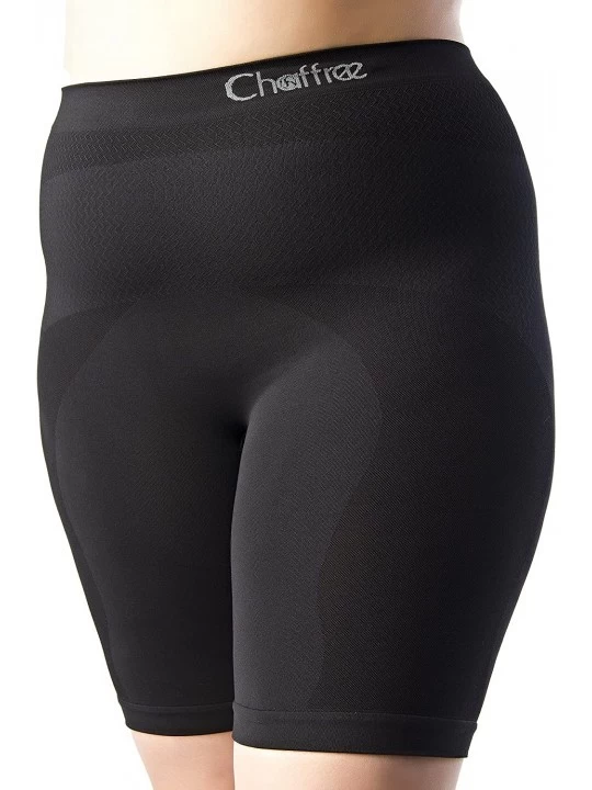 Panties Womens Plus Size Anti Chafe Long Leg Briefs 2XL High Waist Black - CS11OJJ29GD $38.85