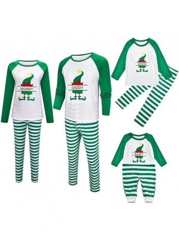 Sleep Sets Family Matching Christmas Pajamas - Printed Sleepwear Xmas Pjs Pant Gift - Kids - CO18ZLEI2XY $50.37