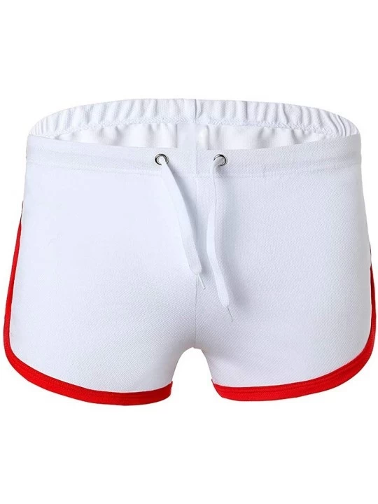 Thermal Underwear Sexy Mens Flat-Corner Trendy Underwear - White - CR18RY8AOXK $16.67