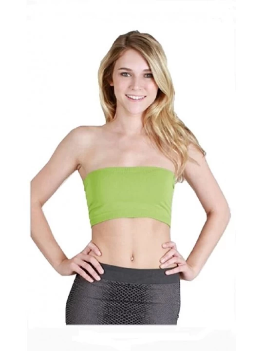 Bras Women's Bandeau Top (One Size fits All Lime Green) - CO122DGMCF1 $12.82