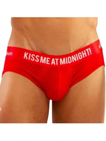Briefs Kiss Me At Midnight Package Briefs - C6193YQCE30 $65.23