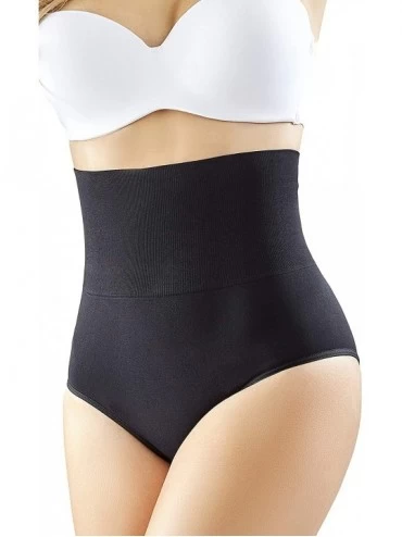 Shapewear Colombianas High-Waisted Classic Smoothing Brief - Black - C218QC7Z7G5 $51.28