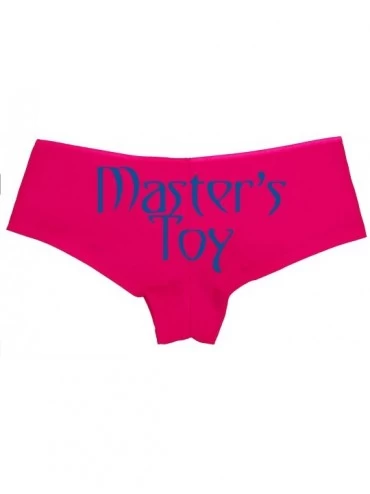 Panties Masters Toy for Owned BDSM Sub Slut DDLG Sexy Pink Boyshort - Royal Blue - C918NUU6EDW $17.94