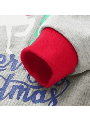 Sleep Sets Family Matching Christmas Pajamas - Cozy Fleece- Navy Reindeer Matching Mix and Match Holiday Sleepwear Printing L...