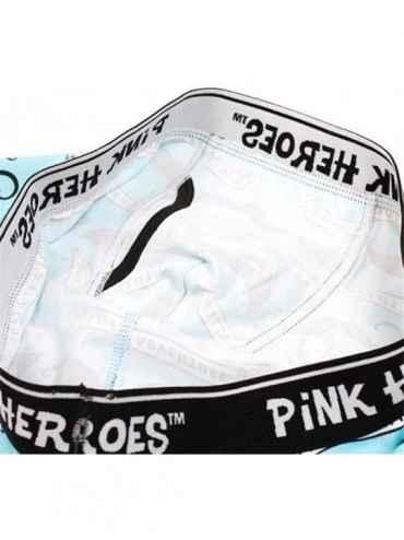 Boxer Briefs Underwear-Cartoon Funny Underwear Boxer Briefs - Sky Blue - C418C03N3YT $11.12