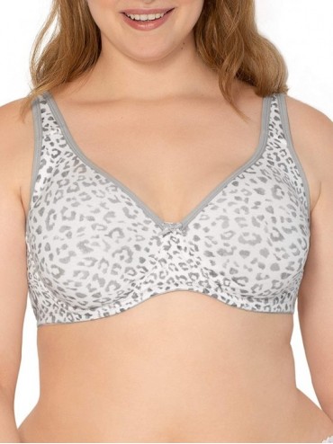 Bras Women's Plus Size Cotton Unlined Underwire Bra - Multi - C418UDLY8ZO $29.70