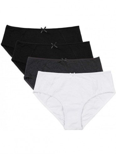 Panties Women's 4 Pack Bikini Panties Lace-Trim Hipster Briefs Underwear - Assorted*5 - C318H0XM7N4 $29.72