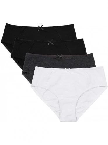 Panties Women's 4 Pack Bikini Panties Lace-Trim Hipster Briefs Underwear - Assorted*5 - C318H0XM7N4 $27.86