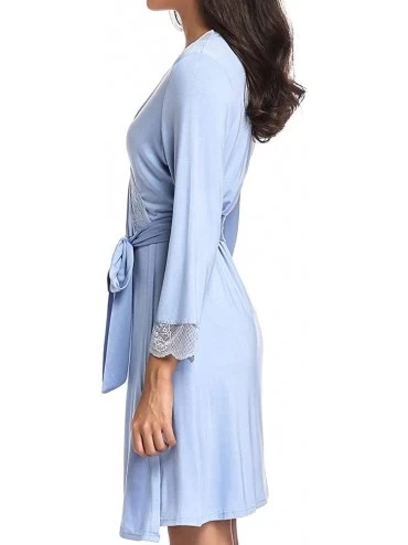 Nightgowns & Sleepshirts Maternity Nursing Robe Delivery Nightgowns Hospital Breastfeeding Gown Soft Comfy Kimono Bathrobes -...