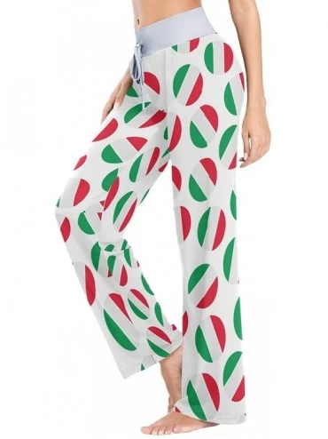 Bottoms Women Pajama Pants Sleepwear Comfy Casual Palazzo Lounge Pants Wide Leg - Color 2 - CN197QLDD6S $31.29