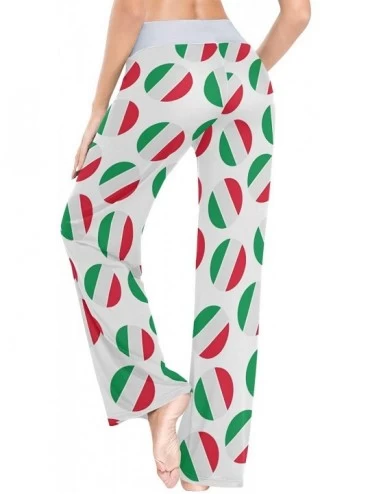 Bottoms Women Pajama Pants Sleepwear Comfy Casual Palazzo Lounge Pants Wide Leg - Color 2 - CN197QLDD6S $31.29