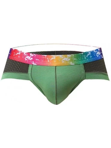 Briefs Low Rise Comfy Underpants Modal Breathable Briefs - Green - CF18UE0Y7LM $14.15