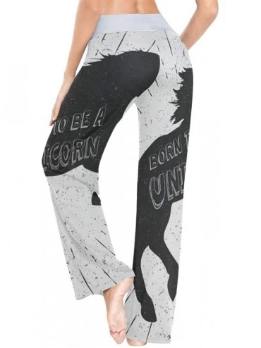 Bottoms Women's Fashion Yoga Pants Palazzo Casual Print Wide Leg Lounge Pants Comfy Casual Drawstring Long Pajama Pants - Uni...