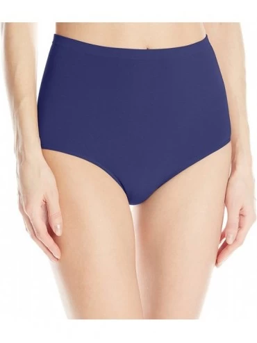 Panties Women's Cotton Blend Seamless Panty - Navy - CJ1257Q61X3 $20.88