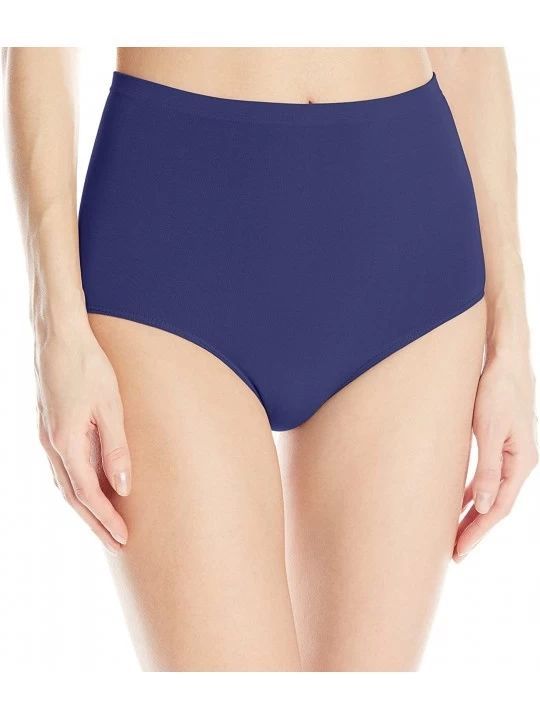 Panties Women's Cotton Blend Seamless Panty - Navy - CJ1257Q61X3 $11.00