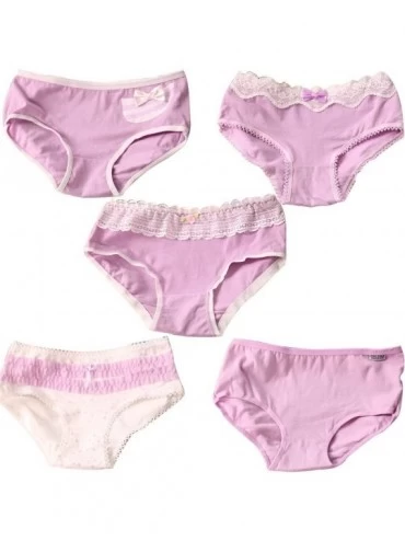 Panties 5 Pack Women Big Girls Cotton Panty Panties Set Brief Underwear Cute Candy Color Low Rise Bikini - 5 Pack A11 12-16 G...
