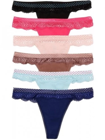 Panties Thong Style Panties Assorted Styles and Colors (Pack of 12) - 25 - CA182Q3XOT2 $31.89