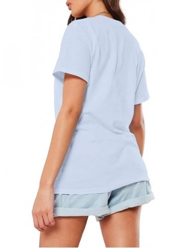 Nightgowns & Sleepshirts Cool Sloth Head Beautiful Women Printing Basic Style Suitable for Fitness Clothes - Light-blue-3 - C...