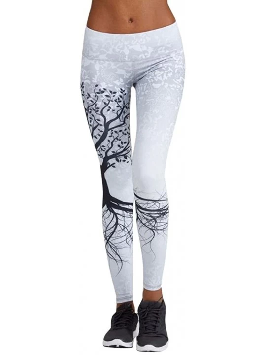Bottoms Women's Comfy Soft Stretch Floral Pajama Pants Wide Leg High Fold Over Waist Boho Plus Size - White B - CI1802GY56Y $...